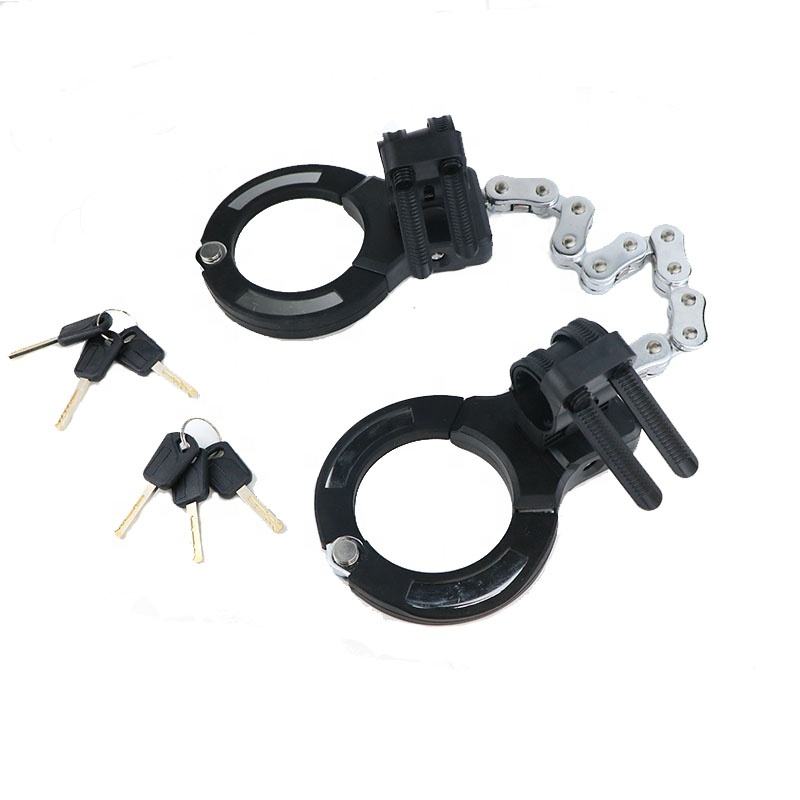 BL 011 Hardened Steel Silicone Coated Handcuff Shape Security Guard Against Theft Heavy Duty Motorcy