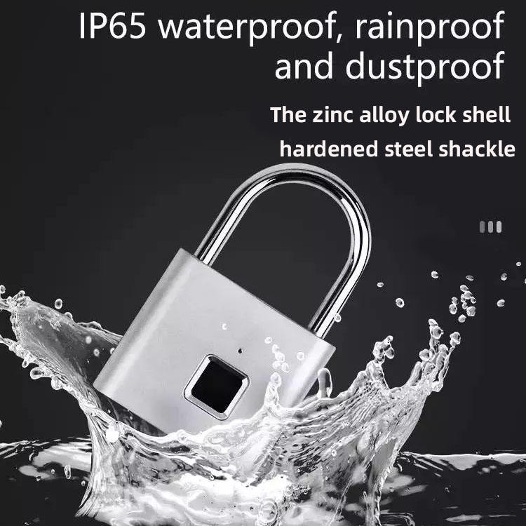 PL019 USB Rechargeable eletronic Door Lock Intelligent biometric Smart keyless touch outdoor waterpr
