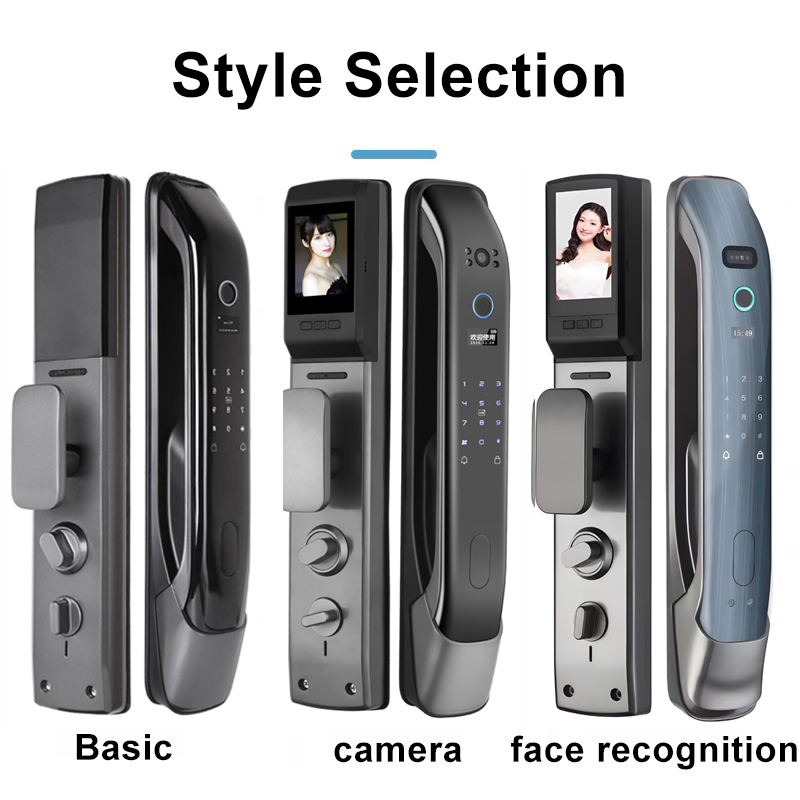 SDL 021 Tuya App Wifi Biometric Fingerprint Smart Home Door Lock with camera Door Bell