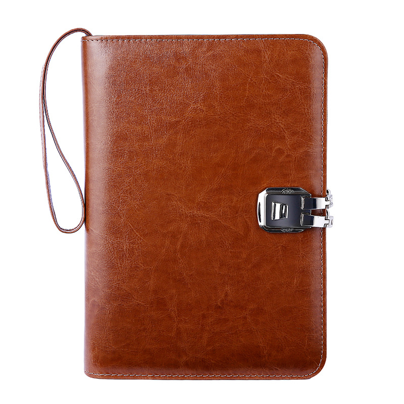LBO 070 High quality Custom Durable Combination Lock Journal A5 diary digital combination Notebook