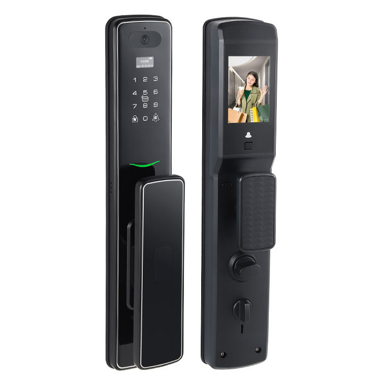 SDL048 camera fingerprint password smart door lock WIFI electronic rfid keyless door locks