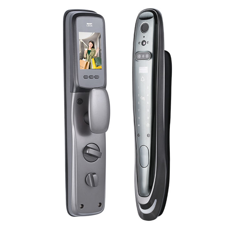 SDL049 Digital 3D face ID fingerprint camera viewer remote doorbell face recognition keyless door lo