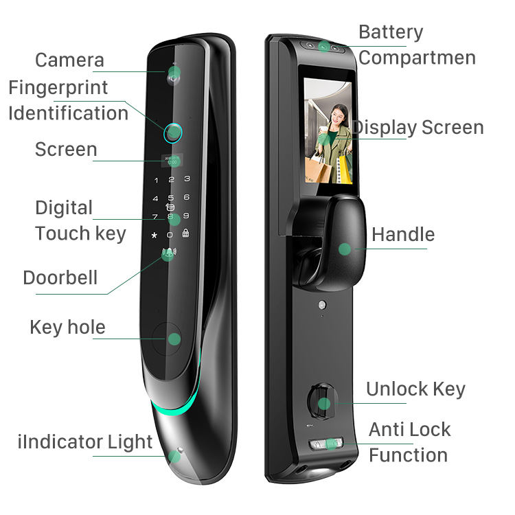 SDL053 Competitive price wifi fingerprint digital lock long-range control APP keyless door lock