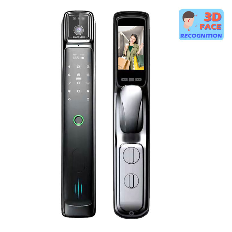 SDL 056 3D Face Recognition Digital Smart Lock Fingerprint Password Card Key Automatic Unlock With C