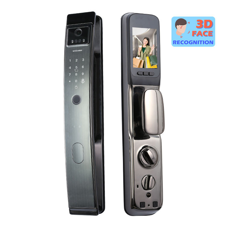 SDL 058 Automatic 3D Face Recognition Camera Digital Door Lock Wifi APP Fingerprint IC Card Password